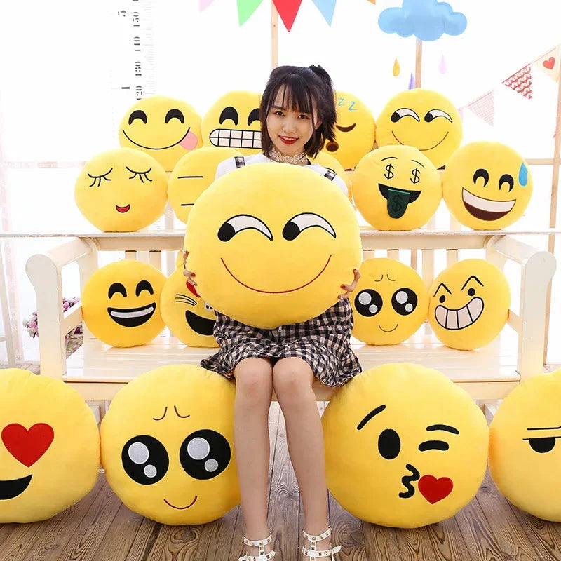 Cute Plush Napping Pillow – Funny Face Emotional Cushion for Kids & Adults