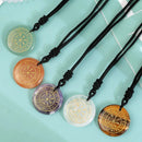 Natural Chakra Rune Pendant – Lapis, Obsidian, Amethyst Reiki Healing Necklace