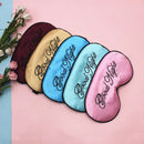 Embroidered Silk Sleep Mask – Adjustable Blackout Eye Cover for Travel and Sleep