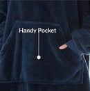 Oversized Fleece Blanket Hoodie – Thick Double-Faced Wearable Blanket