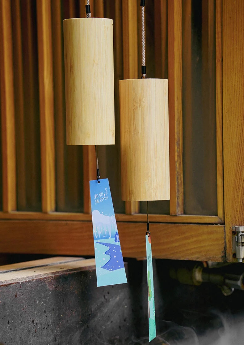 Windbell Bamboo Wind Chime With 8 Tone Rods For Meditation & Garden Decor