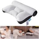 Ergonomic memory foam neck support pillow for side, back and stomach sleepers