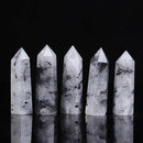 Natural Stone Crystal Point Wand – Rose Quartz, Amethyst, Obsidian & More – Reiki Healing & Home Décor