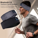 Bluetooth Sports Headband Earphones – Elastic Wireless Headphones with Music Eye Mask