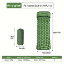 Outdoor Camping Inflatable Sleeping Pad With Built-in Pump And Pillow