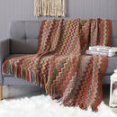 Boho Bed Plaid Blanket – Aztec Baja Sofa Cover, Decor Throw, Wall Hanging Tapestry, Rug Cobertor