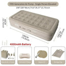Double Inflatable Air Mattress With Built-in Pump Self-Inflating Camping Bed for Outdoor Indoor Use