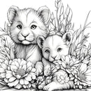 Adults Coloring Book by Animal Paradise Adults – Therapeutic Art Therapy with Cats & Floral Designs