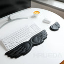 Cloud Keyboard & Mouse Pad with Wrist Rest – Ergonomic Memory Foam Support for Office & Gaming