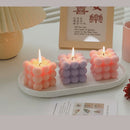 Handmade Bubble Cube Scented Candle – Soy Wax Aromatherapy for Home, Weddings & Parties