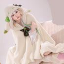 Animal Wearable Hooded Blanket Cloak – Soft Coral Fleece Cosplay Shawl