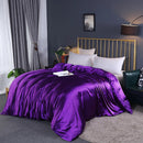LUXURY SATIN DUVET COVER HIGH DENSITY FABRIC WITH SILKY RAYON FEEL FOR HOME  HOTEL USE FEI ZHI TIAN