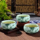 Traditional Celadon Hand-Painted Teacup – 80ml Chinese Kung Fu Tea Cup