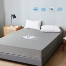 Waterproof Fitted Sheet Mattress Protector – Breathable, Anti-Dust Mite,  Polyester Cotton Bedding