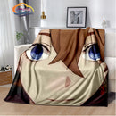 Genshin Impact Flannel Blanket Featuring Tartaglia Zhongli Xiao Kazuha Hutiao Characters