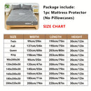 Waterproof breathable mattress protector fitted sheet with elastic band for home hotel  use