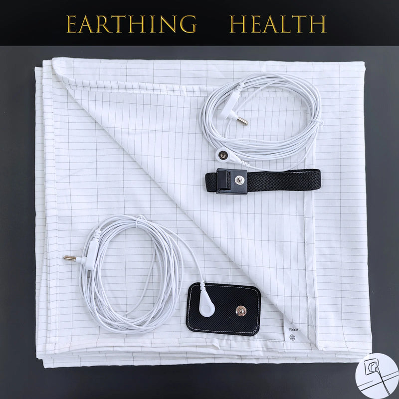 Earthing Bed Sheet with Conductive Silver Fiber – Grounded Antistatic Fabric