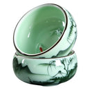 Traditional Celadon Hand-Painted Teacup – 80ml Chinese Kung Fu Tea Cup