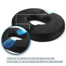 Donut pillow for tailbone pain relief, pregnancy, and post-surgery support with memory foam comfort.
