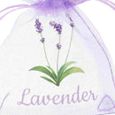 20pcs Lavender sachet bags – breathable organza pouches for herbs, spices & dried flowers