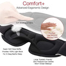 3D Contoured Sleep Mask – Ultra-Soft Padded Eye Cover for Travel