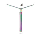 Stainless steel mindful breathing necklace – anxiety relief and meditation tool