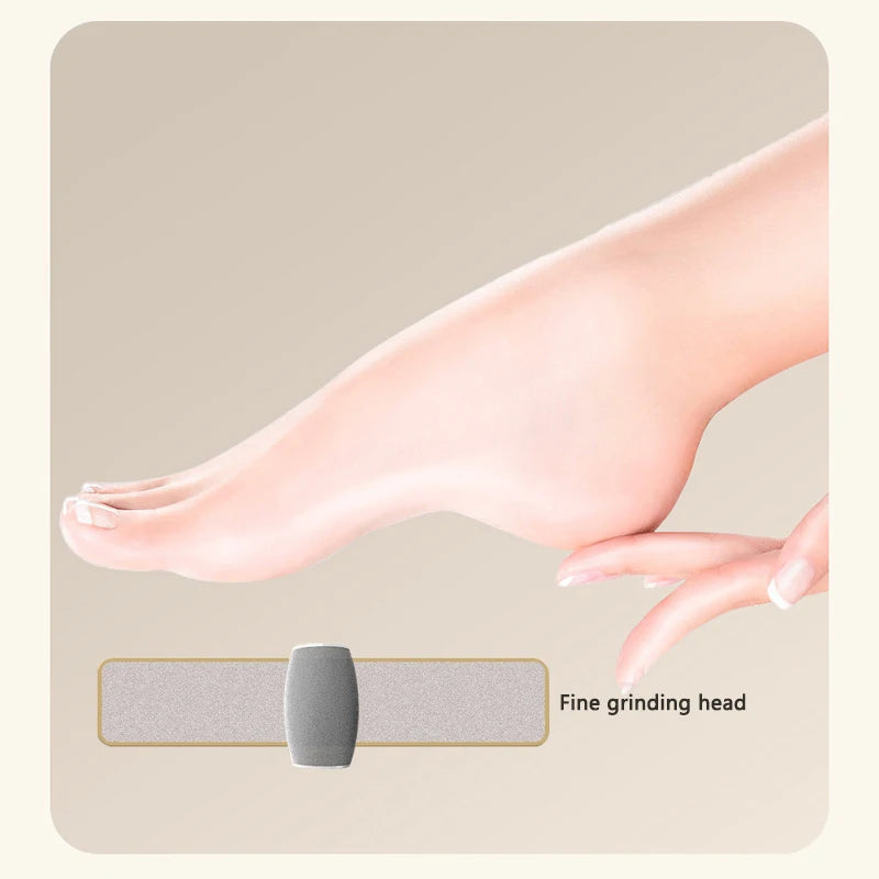 Electric Foot Grinder – Rechargeable with 2 Grinding Heads