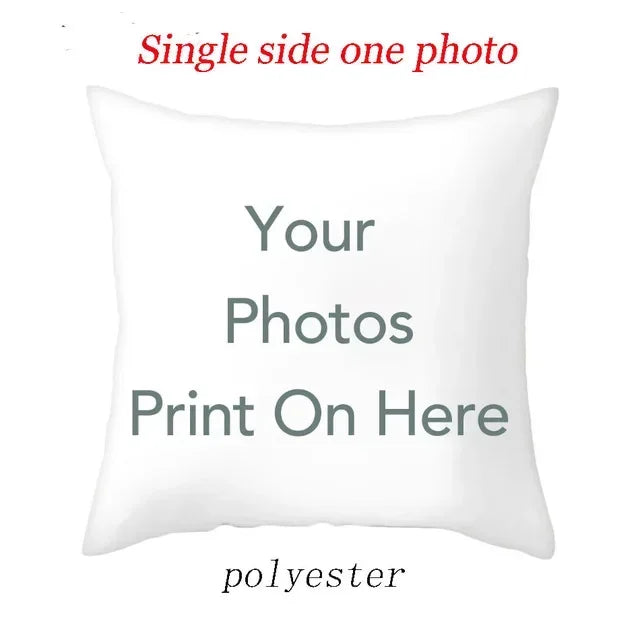 Custom Photo Cushion Cover – Personalized Throw Pillow for Home, Pets, or Weddings