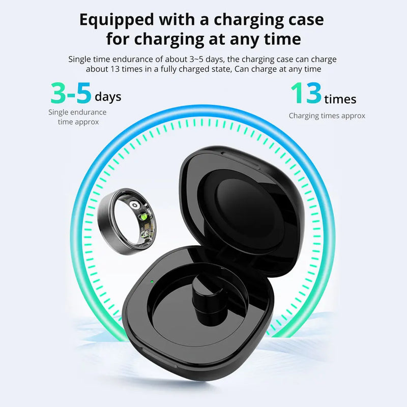 Smart Ring for Men & Women | 39-Day Battery, Health Monitoring, IP68 & 5ATM Waterproof