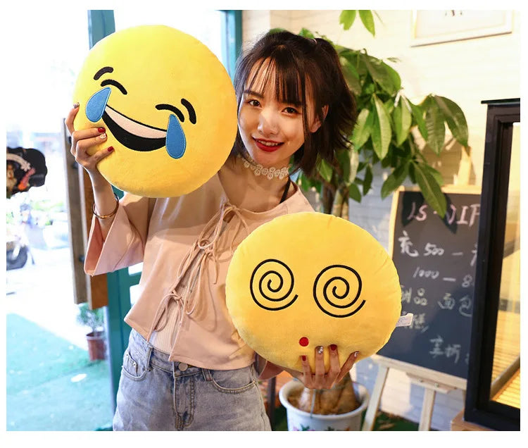 Cute Plush Napping Pillow – Funny Face Emotional Cushion for Kids & Adults-32cm
