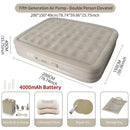 Double Inflatable Air Mattress With Built-in Pump Self-Inflating Camping Bed for Outdoor Indoor Use