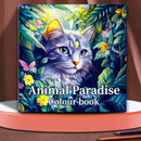 Adults Coloring Book by Animal Paradise Adults – Therapeutic Art Therapy with Cats & Floral Designs