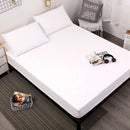 Waterproof Fitted Sheet Mattress Protector – Breathable, Anti-Dust Mite,  Polyester Cotton Bedding