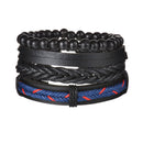 Braided Leather Wrap Bracelet for Men – Vintage Beaded Tribal Wristband with Charms