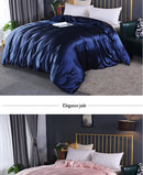 LUXURY SATIN DUVET COVER HIGH DENSITY FABRIC WITH SILKY RAYON FEEL FOR HOME  HOTEL USE FEI ZHI TIAN