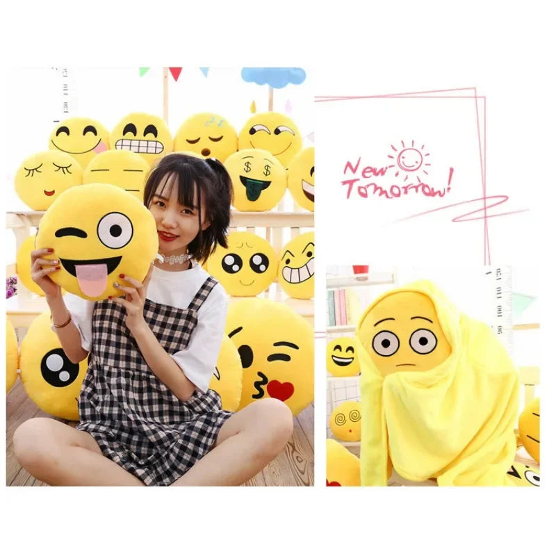 Cute Plush Napping Pillow – Funny Face Emotional Cushion for Kids & Adults-32cm