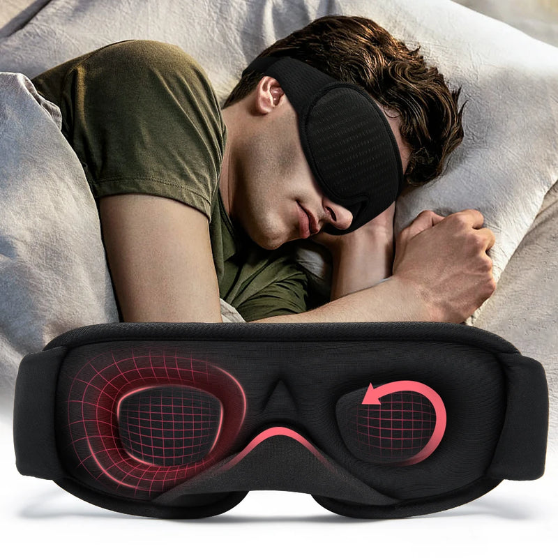 3D Sleep Eye Mask for Sleeping Mask Soft Memory Foam Blindfold Sleeping Aid Eyepatch Mask for Travel
