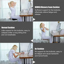 Donut pillow for tailbone pain relief, pregnancy, and post-surgery support with memory foam comfort.