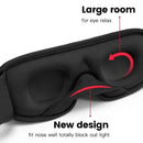 3D Contoured Sleep Mask – Ultra-Soft Padded Eye Cover for Travel