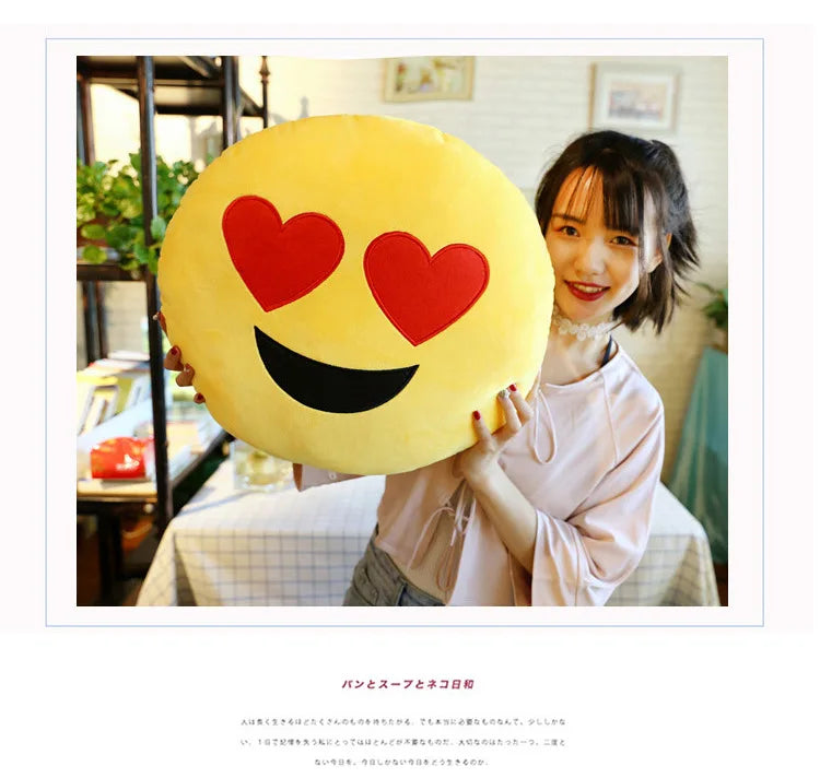 Cute Plush Napping Pillow – Funny Face Emotional Cushion for Kids & Adults-32cm