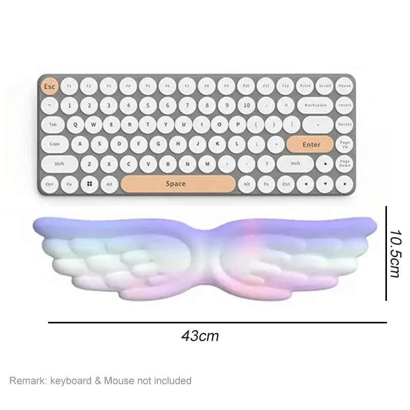Cloud Keyboard & Mouse Pad with Wrist Rest – Ergonomic Memory Foam Support for Office & Gaming