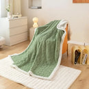 Tapestry Lamb Wool Blanket – Thick Warm Polyester Throw for Nap