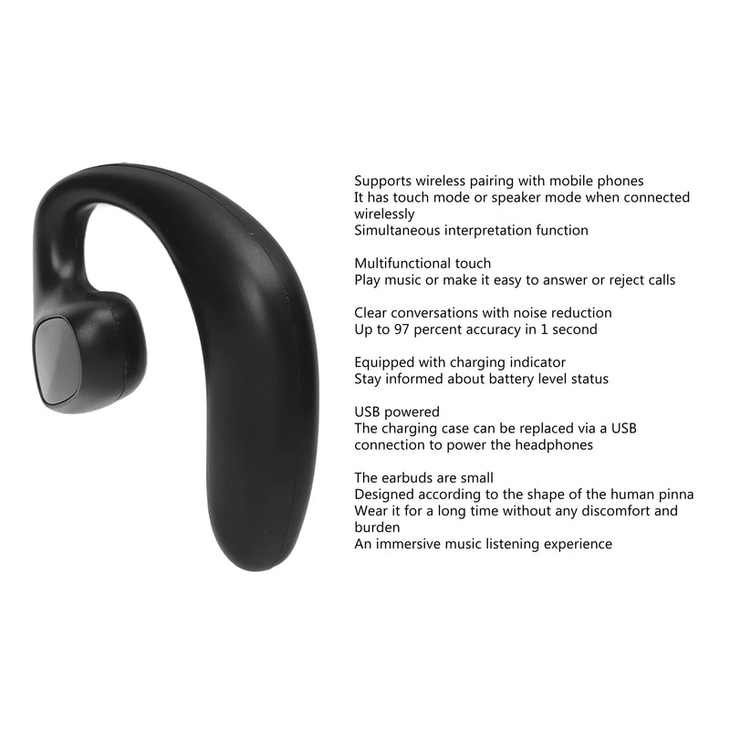 M8 Language Translator Earbuds – 144 Languages, High Accuracy, Wireless Bluetooth Translation