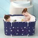 Foldable Adult Bathtub – Thickened Full Body Plastic Soaking Tub for Home Use