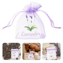 20pcs Lavender sachet bags – breathable organza pouches for herbs, spices & dried flowers