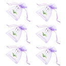 20pcs Lavender sachet bags – breathable organza pouches for herbs, spices & dried flowers