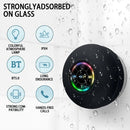 Waterproof Bluetooth Shower Speaker With LED Lights And Suction Cup