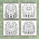 Adult Coloring Book –Women's Spiral Coloring Book, 8.3x8.3 In– Perfect Gift for Birthdays & Holidays
