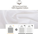 100% Egyptian Cotton Fitted Sheet with Elastic Bands | 400TC