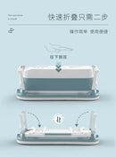 Foldable Adult Bathtub – Thickened Full Body Plastic Soaking Tub for Home Use